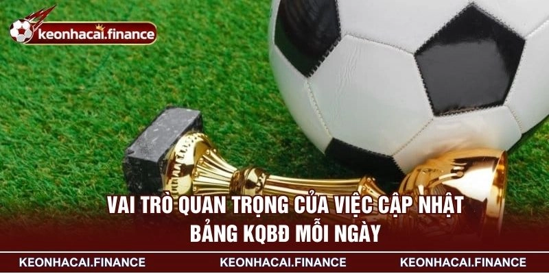 Vai trò quan trọng của việc cập nhật bảng KQBĐ mỗi ngày